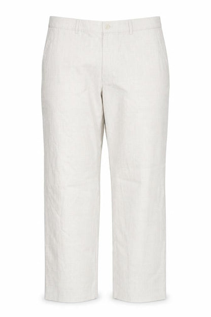 Front view of Farah Beige unisex trousers, size 10, polyester blend
