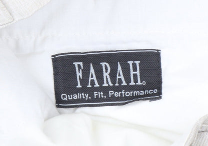 Farah Beige Unisex Trousers Size 10 Polyester Blend
