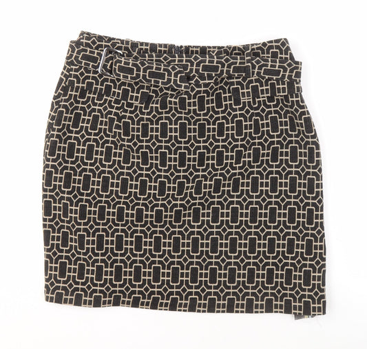 Phase Eight Women’s Black Geometric Skirt Size 14