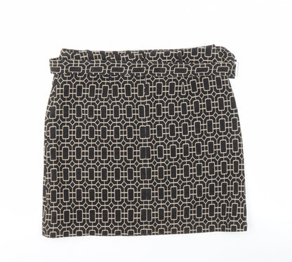 Phase Eight Women’s Black Geometric Skirt Size 14