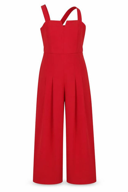 Friends Like These Women's Red Wide-Leg Jumpsuit, Size 8