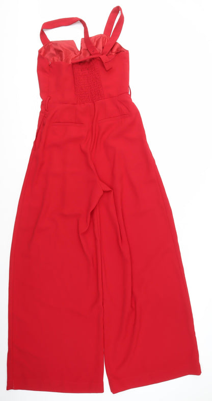 Friends Like These Women's Red Wide-Leg Jumpsuit, Size 8