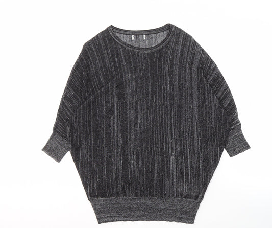 Womens UK Size S Jacqueline de Yong Black Pullover Jumper