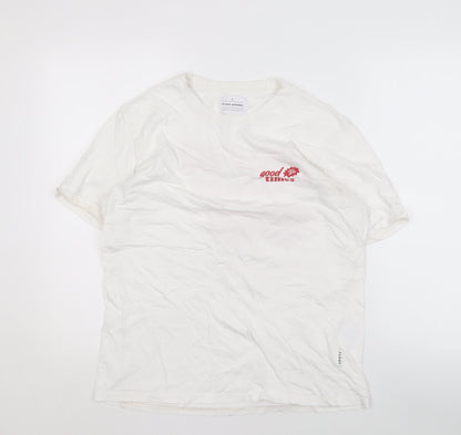 Float Apparel Unisex White M Graphic Print T-Shirt