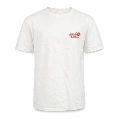 Front view of Float Apparel unisex white m graphic print t-shirt