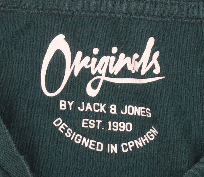 Mens UK Size M JACK & JONES Green  T-Shirt