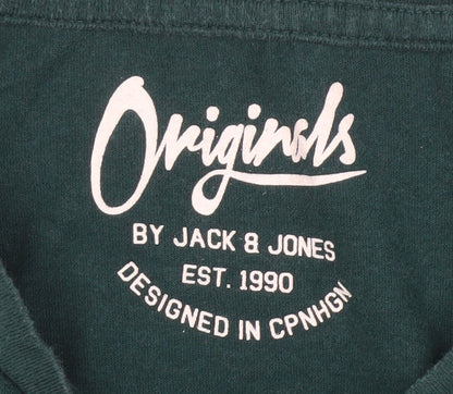 Mens UK Size M JACK & JONES Green  T-Shirt