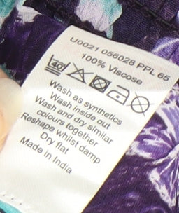 Womens UK Size 22 BM Casual Purple Basic Blouse