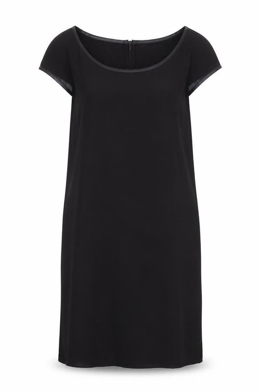 Front view of American Eagle Outfitters Black Sheath Dress, size 10