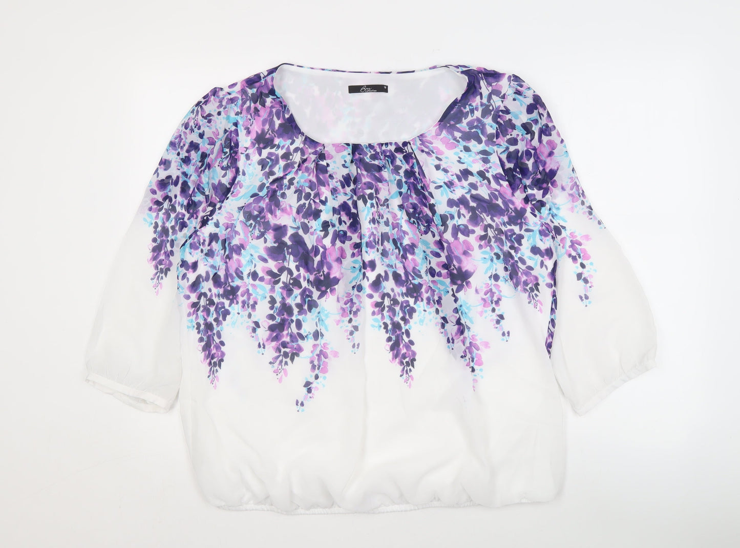 Womens UK Size 18 Bm collection Multicoloured Basic Blouse