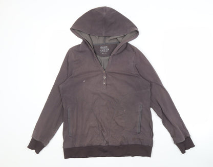 Sprayway Women's Grey Henley Hoodie, Size 10, Hooded