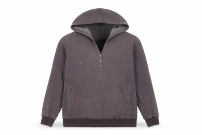 Sprayway Women's Grey Henley Hoodie, Size 10, Hooded