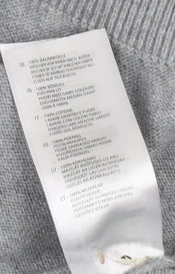 Firetrap Men's Grey Cotton Pullover Jumper XS