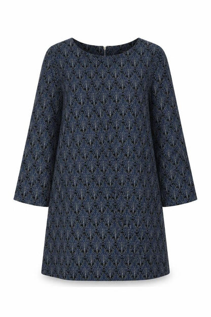 Darling Women's Blue Geometric Shift Dress L
