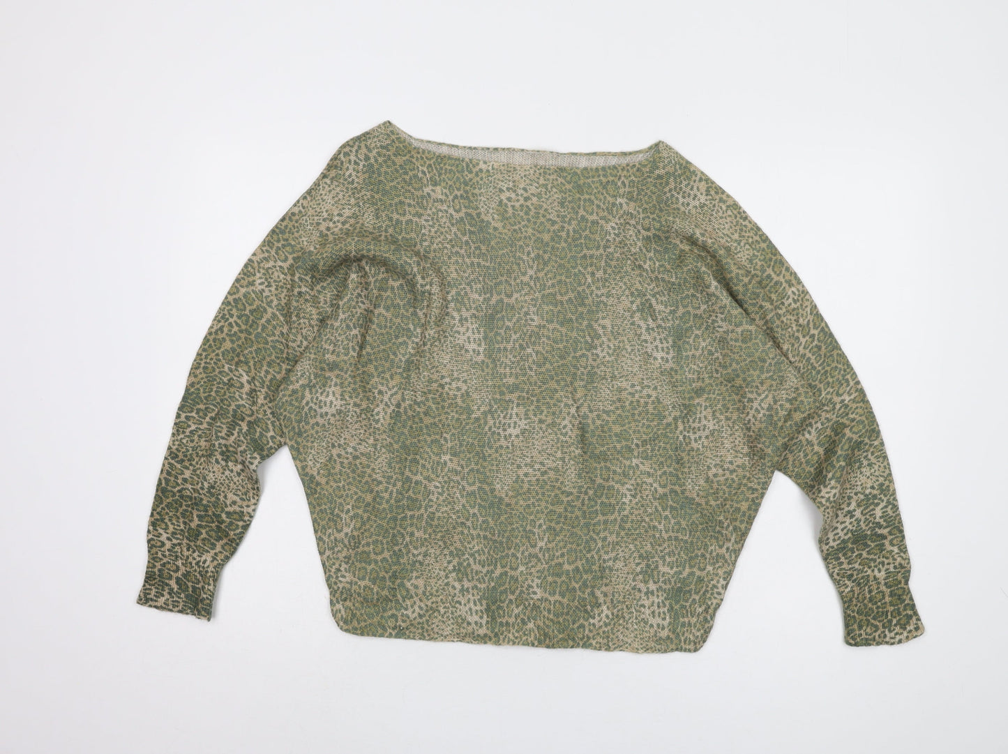 Collezioni Leonardo Women's Green Animal Print Jumper, S