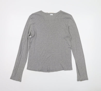 Calvin Klein Women's Grey Long Sleeve T-Shirt Size L