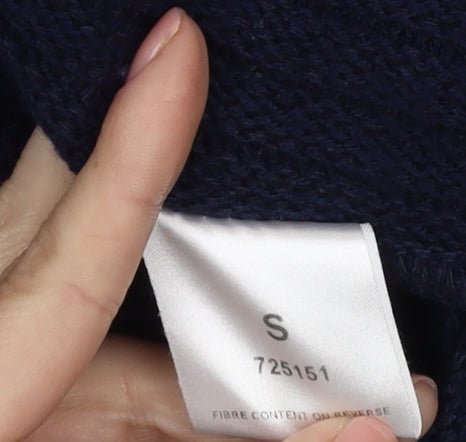 Eastex Women's Blue Open Front Cardigan, S, Casual Knit Style