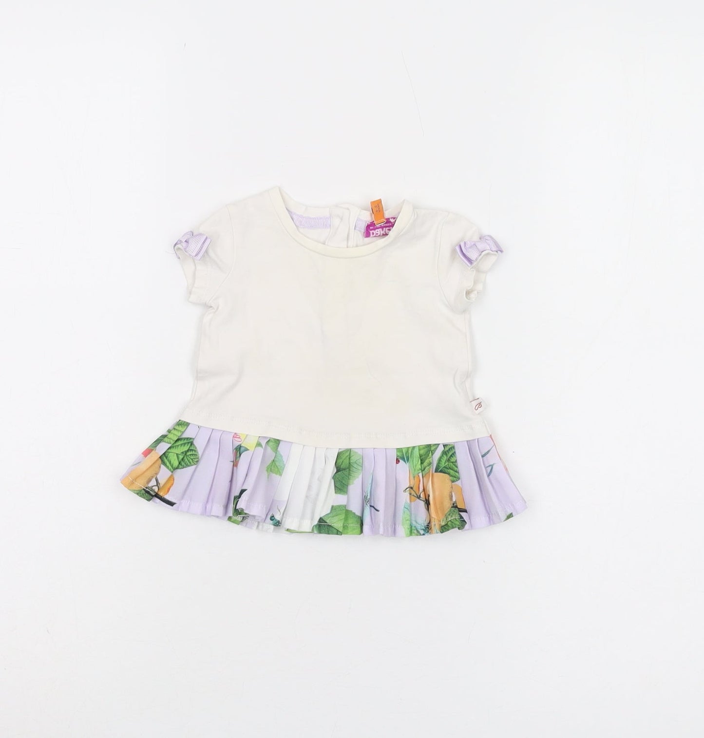 Ted Baker Girls Ivory Floral Blouse 36M Party Style