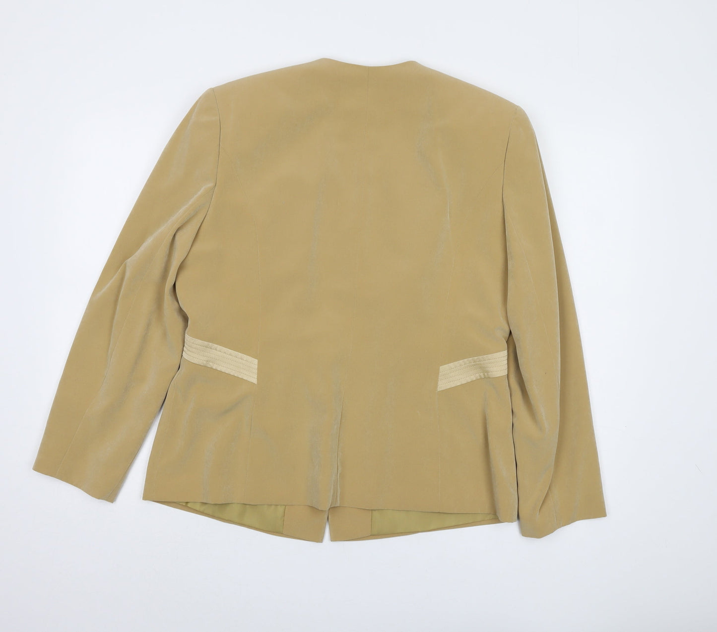 Jacques Vert Women's Beige Blazer Size 16 Lined
