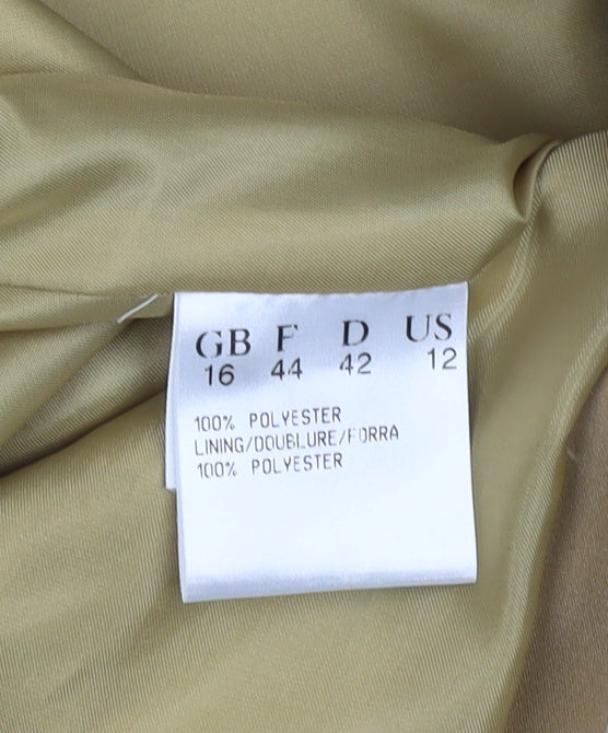 Jacques Vert Women's Beige Blazer Size 16 Lined