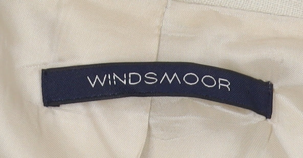 Windsmoor Women's Beige Linen Suit Jacket Size 16