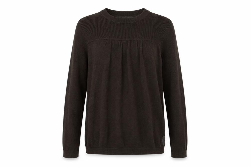 Womens UK Size S DKNY Jeans Brown Pullover Jumper