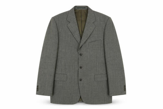 Magee Men's Grey Blazer 42R Check Tweed Classic Formal