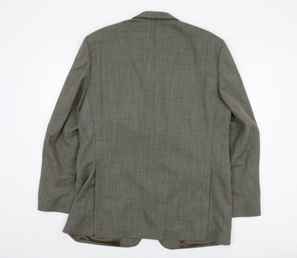 Magee Men's Grey Blazer 42R Check Tweed Classic Formal