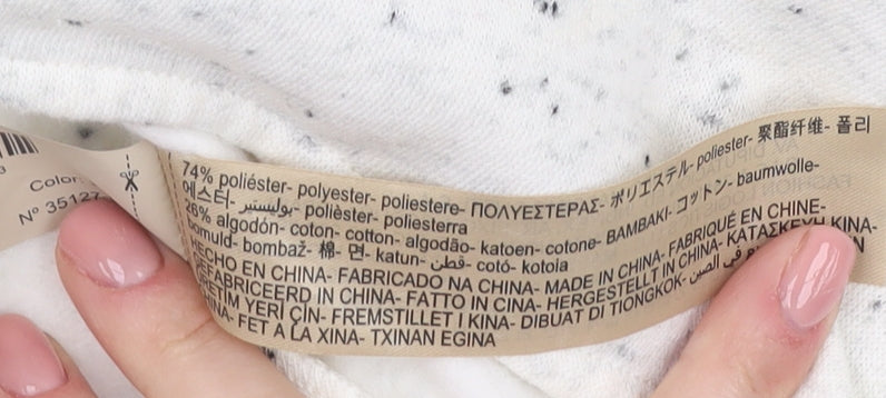 Massimo Dutti Women’s Ivory Midi Skirt, Size 12