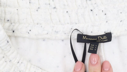 Massimo Dutti Women’s Ivory Midi Skirt, Size 12