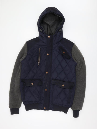 Mens UK Size M Twistedsoul Multicoloured Quilted Coat