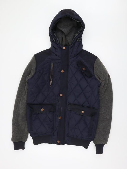 Mens UK Size M Twistedsoul Multicoloured Quilted Coat