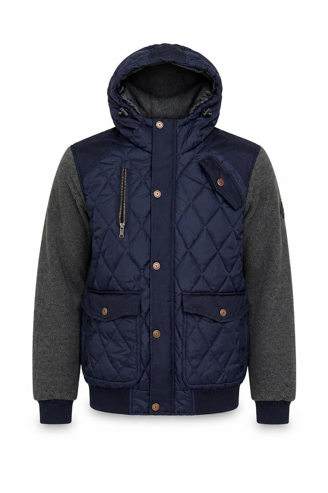 Mens UK Size M Twistedsoul Multicoloured Quilted Coat