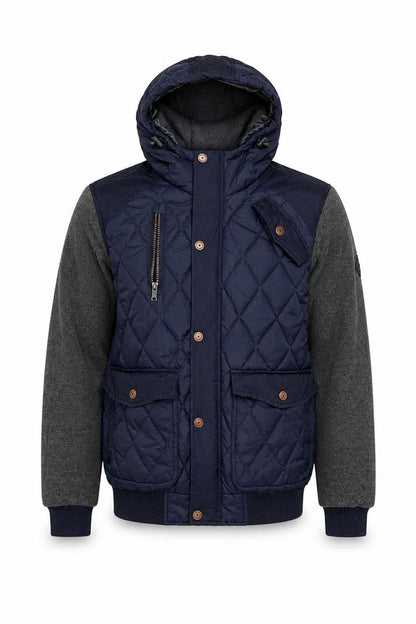Mens UK Size M Twistedsoul Multicoloured Quilted Coat