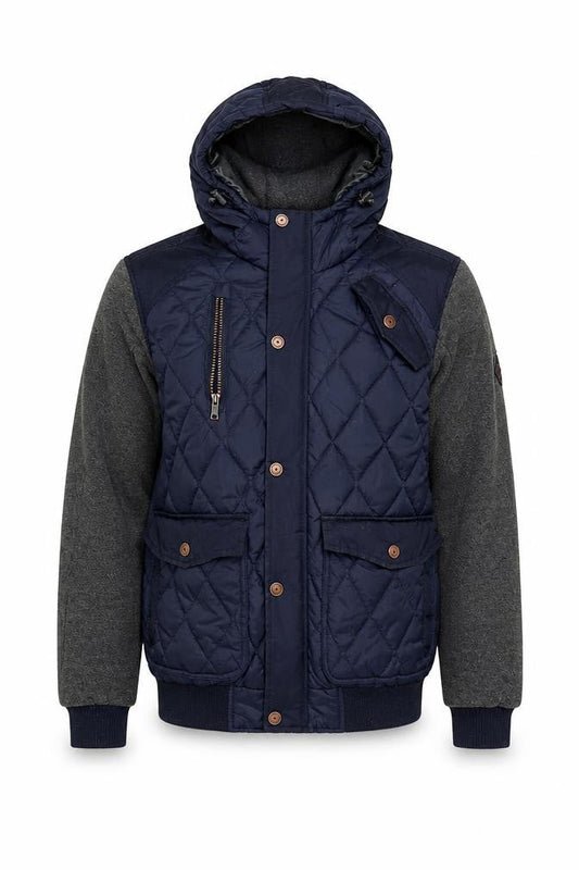 Mens UK Size M Twistedsoul Multicoloured Quilted Coat