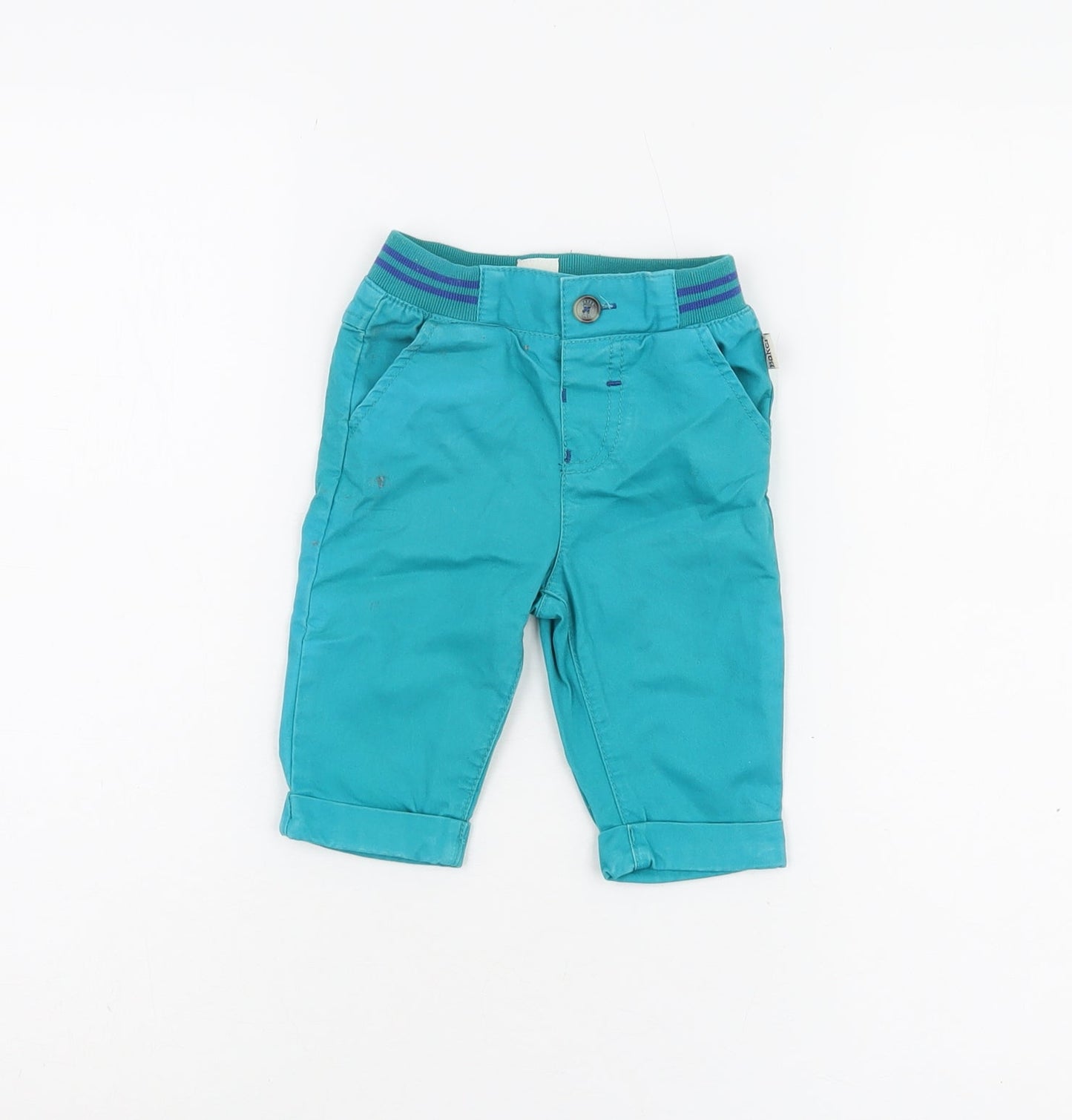 Baker by Ted Baker Blue Khakis 3-6 Months Unisex Cotton Trousers