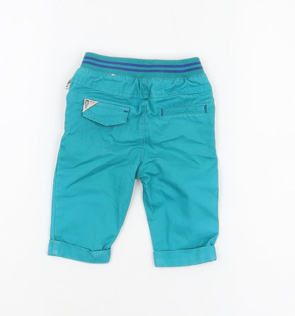Baker by Ted Baker Blue Khakis 3-6 Months Unisex Cotton Trousers