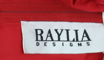 Raylia Designs Women's Red Formal Strapless Dress Size 14