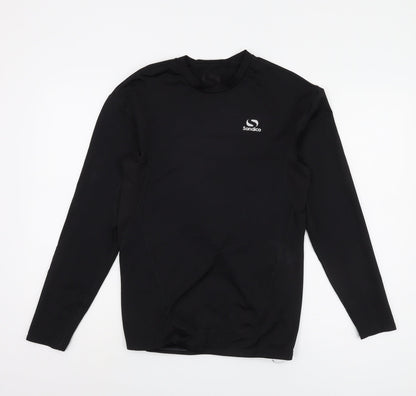 Sondico Men's Black Athletic Long Sleeve T-Shirt