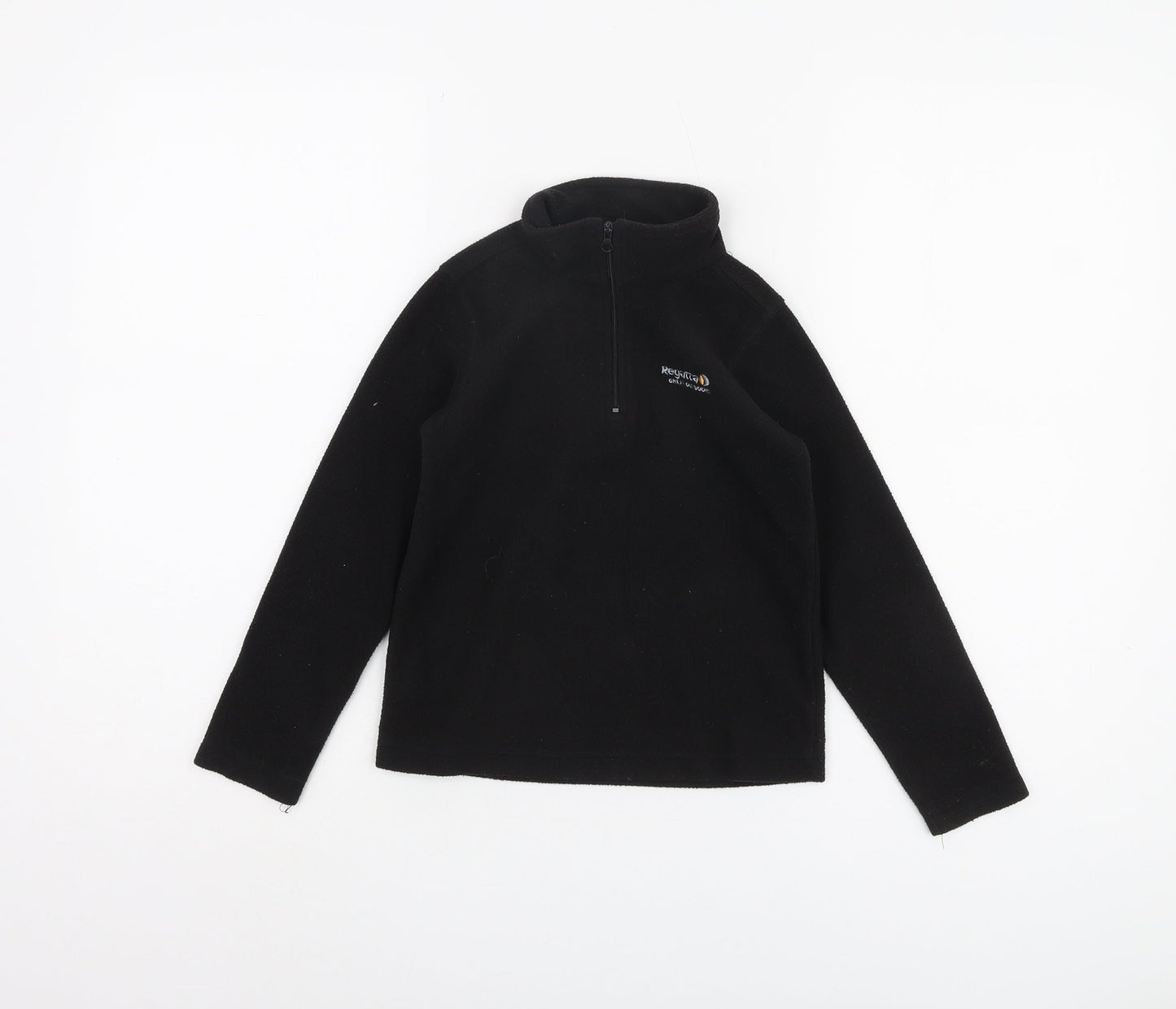 Regatta Boys Black 5-6 Yrs 1/2 Zip Sweatshirt