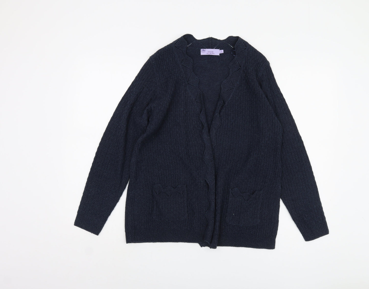 Honor Millburn Women's Blue Open Front Cardigan Size S