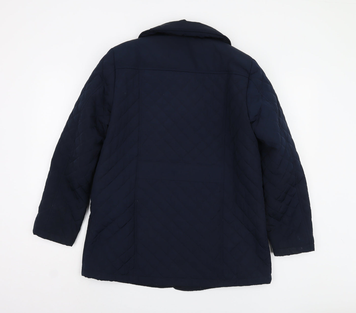 Womens UK Size 12 Eastex Blue Quilted Coat