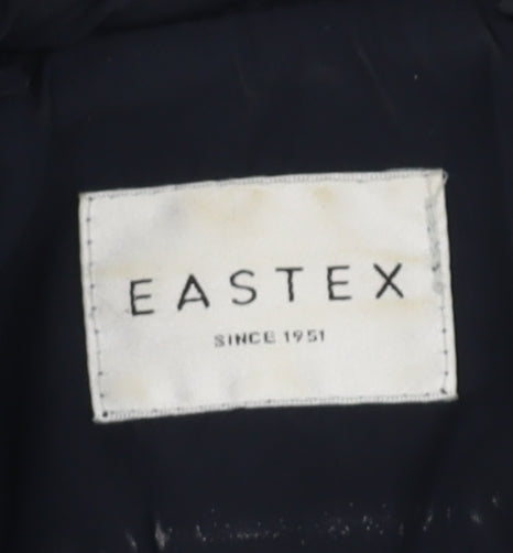 Womens UK Size 12 Eastex Blue Quilted Coat