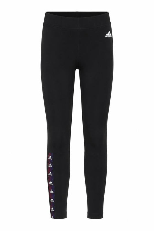 Front view of Adidas Women's Black XS Leggings for Gym & Yoga