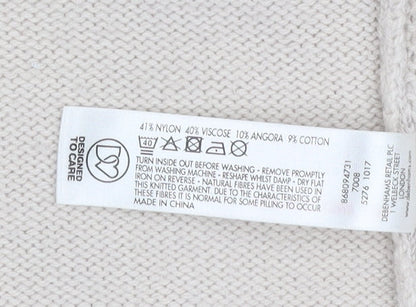 Jasper Conran Women's Ivory Open Front Cardigan - Size 14