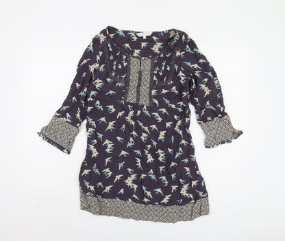 Womens UK Size 14 Rocha John Rocha Multicoloured Tunic Blouse