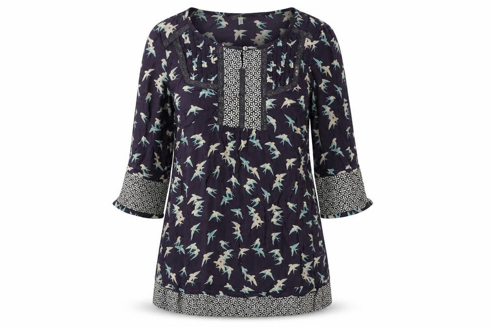Womens UK Size 14 Rocha John Rocha Multicoloured Tunic Blouse