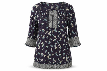 Womens UK Size 14 Rocha John Rocha Multicoloured Tunic Blouse