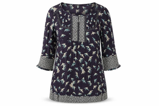 Womens UK Size 14 Rocha John Rocha Multicoloured Tunic Blouse
