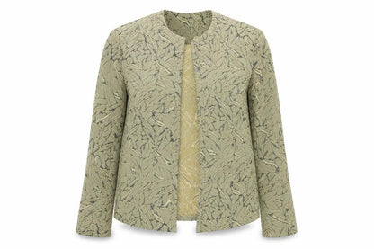 Eastex Women's Beige Floral Jacket, UK 10, Regular Fit